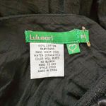 Lulumari Vintage Y2K Black Cotton Lace Insert Tiered Lined Boho Maxi Skirt Sz M Photo 4