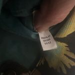 Gap Vintage Women's Small Retro Floral Tropical Clutch Wooden Handle Purse Photo 5