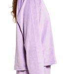 BP New I Love You Rainbow Embroidery Velour Sweatshirt Purple Photo 2