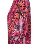 Kim Rogers Curvy Dress Size 1X Pink Orange Zigzag Print Stretch Knit NWT Plus Si Photo 3