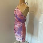 superdown  Ribbed Tie Dye Halter Dress Photo 4