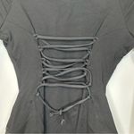 TA3 Black Long Sleeve Corset Bodysuit Size M Size M Photo 6