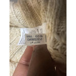 American Eagle Outfitters Cream Knit V Neck Oversized Sweater Large Photo 6