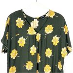 Madewell  Rhyme floral flutter sleeve green yellow top size XS Photo 2