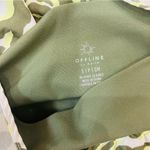 Aerie OFFLINE By Maggie Ruffle Tenis Skirt skort Olive Green Leopard size small Photo 3