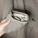 Rachel Zoe Double Breasted Stretch Plaid Blazer Size XL Photo 3