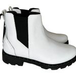 Sorel  Chelsea Lennox Lug Sole Ankle Boots White Leather Women’s Size 9.5 Photo 0