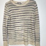 Pam & Gela  Wool Blend Striped Open Back Sweater Size L Photo 2
