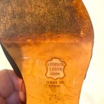 Nine West black satin ankle strap 4” block heels. Pointed toe. Size 7.5. Photo 5