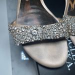 Badgley Mischka  Gold Rhinestone Sandals Photo 4
