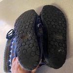 Taos Navy Sweater Knit Camping Outdoor Granola Preppy Suede Cabin Boots Size 7 Photo 4