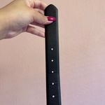 Steve Madden Black and Gold Faux Leather Belt Size Extra Small XS Photo 3