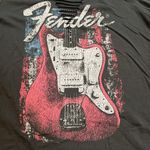 Fender Distressed Short Sleeve Graphic TShirt Size 3XL Black Photo 1