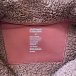 Girlfriend Collective Brown Teddy Jacket Quarter-Zip Photo 4