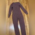 SKIMS  Size XL Waffle Knit Garnet Brown Loungewear Jumpsuit NWT Photo 6