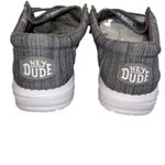 Hey Dude  Wally Linen Blend Comfort Shoes Slip On Women’s Size 7 Stone Gray Photo 3