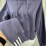 Adidas Originals Women’s Coeeze Classic Cropped Hoodie in Indigo Size Medium Photo 3