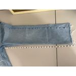 ZARA Women's Light Wash Extra High Waisted Raw Edge Hem Loose Leg Jeans 2 Photo 5