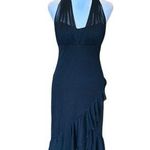 City Triangles  Vintage Prom Dress Evening Gown Black Sparkly Mesh Womens Medium Photo 0