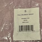 We Wore What NWT  High-Rise Pull On Sweat Shorts in Lilac Size Small Photo 12