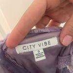 City Vibe  Purple Lace Dress Photo 2