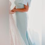 Ava Presley Light Blue One Shoulder Formal Dress Size 10 Photo 2