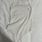 Abercrombie & Fitch White Sleeveless Scoop Neck Bodysuit Photo 0