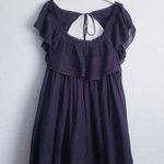 Free People  Hailey Black Ruffle Babydoll Mini Dress Photo 2