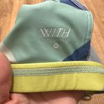 Pelaton x WITH Wear It To Heart | Geometric Print Strappy Sports Bra, Size M Blue Size M Photo 7