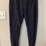 Chaser blue lace crop slim leg w/ tapered ankle and zip bottom. Stunning. Medium Photo 0