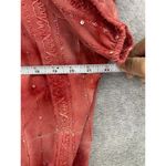 Dress Barn  women's Pullover Blouse Sequined Tie dye Off Shoulder Size 1X Red Photo 5