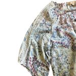 Hope & Harlow Top NWT Cloud Dancer Multi Color Paisley Floral SZ 1X Crochet Boho Blue Photo 2