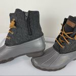 Sperry  Top Sider Saltwater Duck Boots Grey Two Tone Quilted Womens 7.5/8 Girls 6 Photo 6