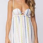 Boutique Strappy Floral Blue and White Babydoll Sundress Photo 7