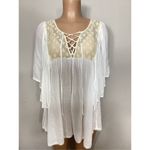 l*space New. L* white and cream lace coverup. S/XS. Retails $149 Photo 2