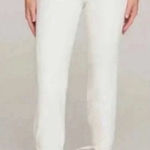 Good American  White High Rise Tie Ankle Straight Leg Jeans Size 4 27 Photo 0