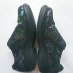 Spring Step  6.5 Butterfly Rainbow Metallic Nursing Clogs Shoes in Black Photo 8