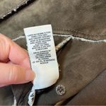 Anthropologie MARRAKECH Moto Jacket Size Small Sherpa Lined Faux Suede Brown Photo 12