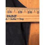 Chico's  Sleeveless Dress Faux Suede Leather Chevron Geometric Black Tan Neutral Photo 5