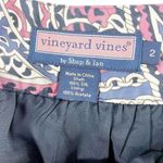 Vineyard Vines Womens Straight Skirt Blue Pink Above Knee Lined 100% Silk 2 Photo 5