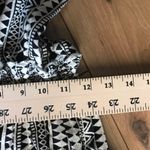 Elan  Women's Ivory Black Geometric Print Halter Jumpsuit Photo 5