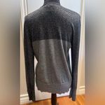 Lane Bryant  V-Neck Silver Gray & Black Colorblock‎ Metallic Sweater Size 14/16 Photo 2
