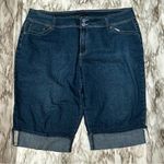 Baccini Blue Denim Jean Cuffed Pedal Pushers Summer Fun Baggy Style Comfy Play Photo 0