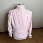 Chico's Jacket Womens 1 Medium Blush Pink Fleece Moto Zip Up Mock Neck Photo 10