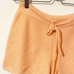 Anthropologie  Saturday Sunday XS Orange Brenna Soft Fuzzy Pull on Lounge Short Photo 2
