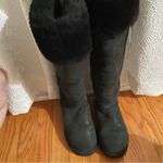 UGG  Bailey button over the knee black fur boots size 7 Photo 1