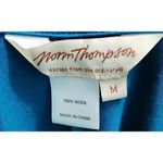 Norm Thompson Teal 100% Wool Open Front Cardigan Blazer‎ Jacket Medium Photo 2