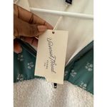 Universal Threads Universal Thread Womens S Sherpa Fleece Jacket With Floral Panels Teal & Cream Photo 6