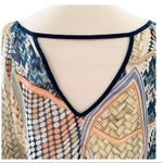 Blu Pepper WOMEN’S  sheer blue printed flowy top Photo 4