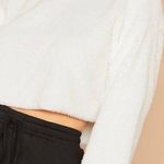 SheIn Plush Cropped Teddybear Hoodie Photo 3